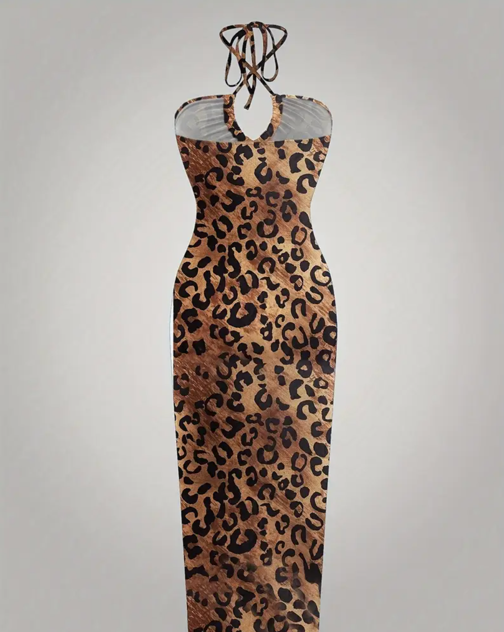 Alyssa | Leopar Midi Elbise