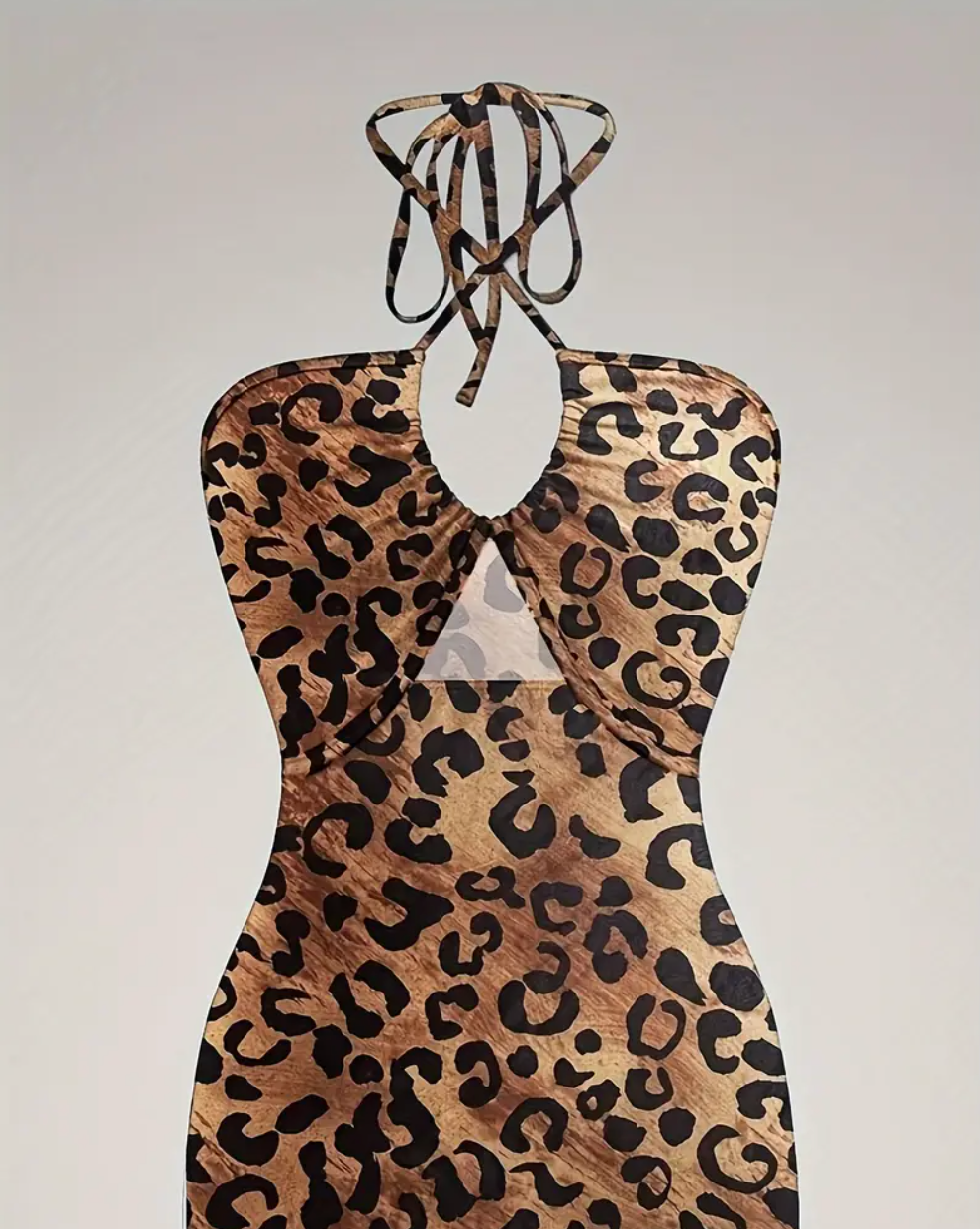 Alyssa | Leopar Midi Elbise