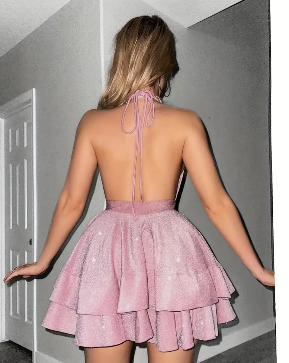 Barbie | Pırıltılı Mini Elbise