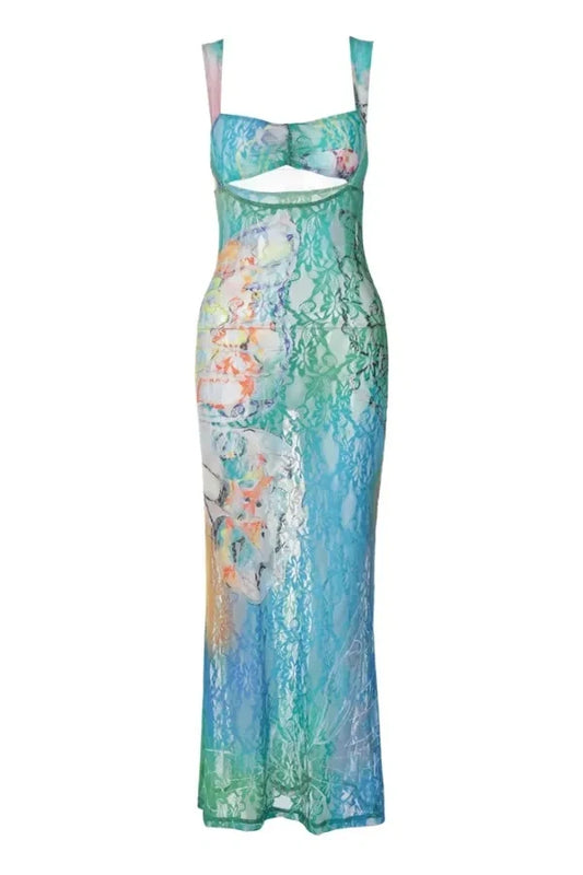 Brielle Bodycon Maxi Elbise