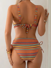 Boho Ritim Yüksek Bel Bikini Takımı