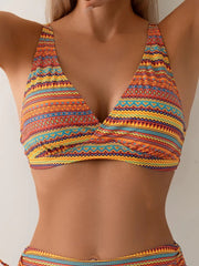 Boho Ritim Yüksek Bel Bikini Takımı