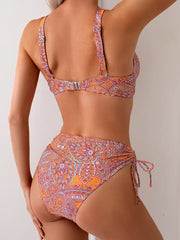 Mystic Paisley Yüksek Bel Bikini Takımı