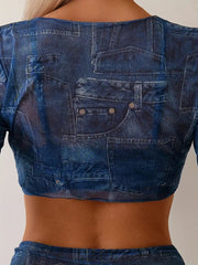 Denim Mirage Set