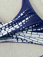 Navy Mosaic Bikini Takımı